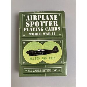 World War II‎ Airplane Spotter Playing Cards Poker Size Deck USGS Custom New